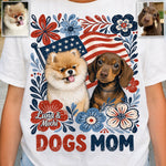Dog Mom In This 4th Of July - Personalized Dog T-shirt And Hoodie