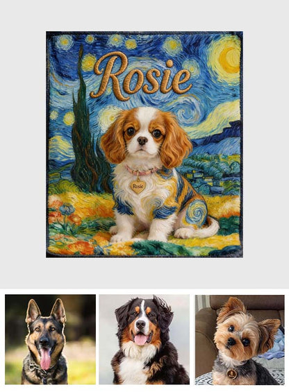 Pet Potrait - Personalized Dog Blanket