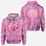 Chill Flamingo Tie Dye Shirt - Personalized Flamingo All Over Shirt