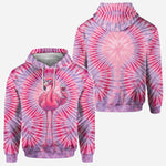 Chill Flamingo Tie Dye Shirt - Personalized Flamingo All Over Shirt