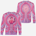 Chill Flamingo Tie Dye Shirt - Personalized Flamingo All Over Shirt