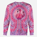 Chill Flamingo Tie Dye Shirt - Personalized Flamingo All Over Shirt