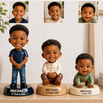 Watching You Grow Memory Set, Parents Gift - Personalized Kid Premium 3D Figurine