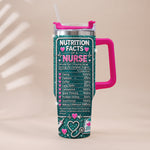 Gift for Nurse - Personalized Nurse Rhinestone Tumbler With Handle