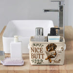 Funny Pet Bathroom Basket - Personalized Dog Rectangle Storage Basket