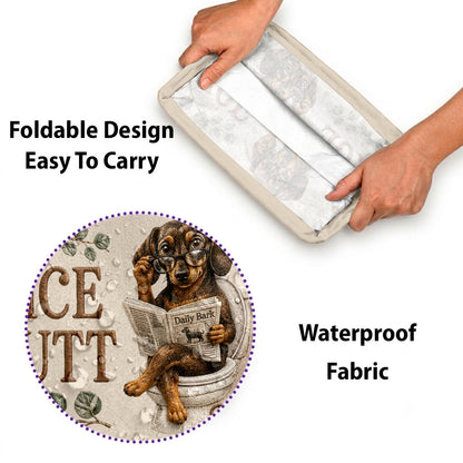 Funny Pet Bathroom Basket - Personalized Dog Rectangle Storage Basket