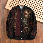Walk By Faith - Personalized Christian Varsity Jacket