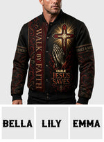 Walk By Faith - Personalized Christian Varsity Jacket