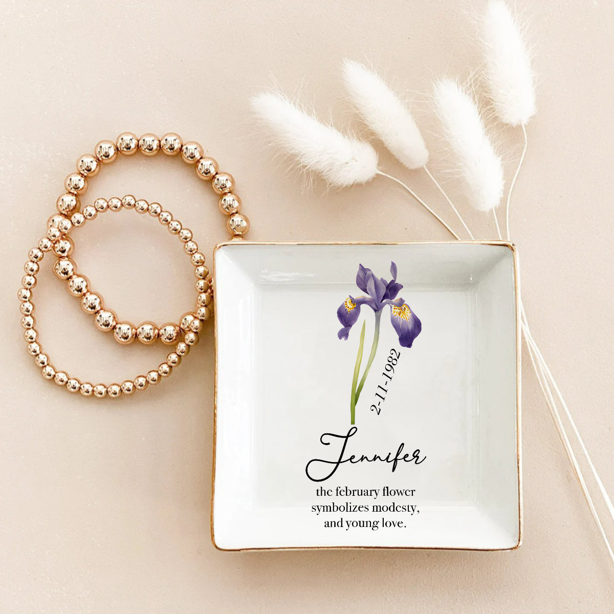 Happy Birthday - Personalized Birthday Fully Printed Jewelry Dish