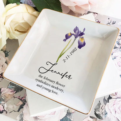 Happy Birthday - Personalized Birthday Fully Printed Jewelry Dish