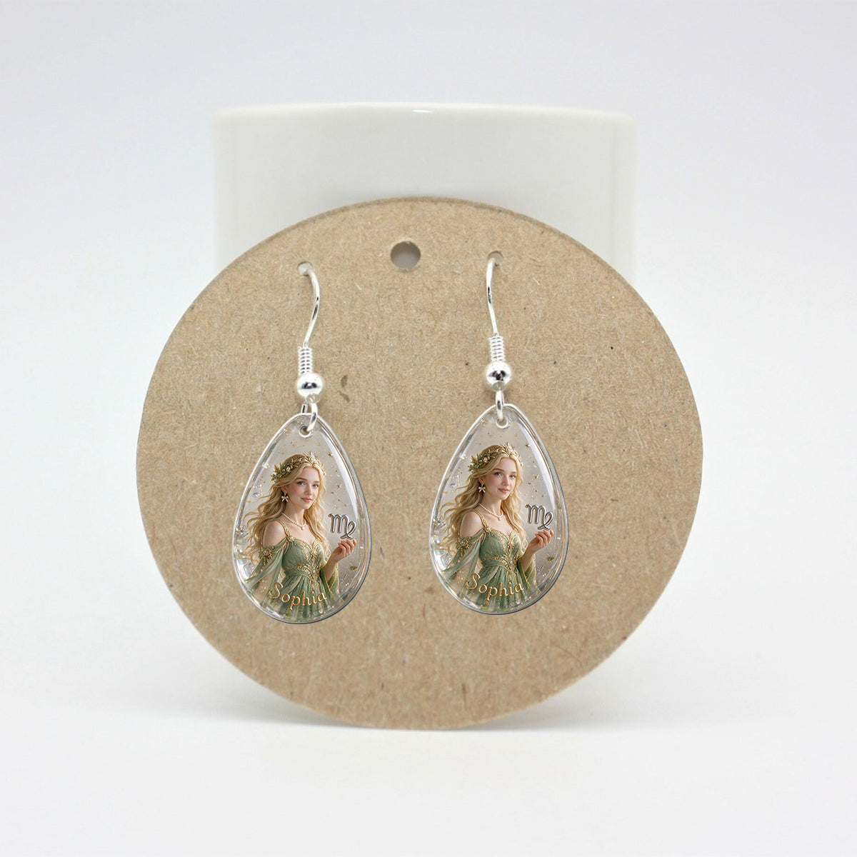 Custom Zodiac Sign Earrings - Personalized Horoscope Earrings