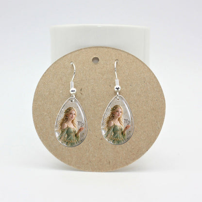 Custom Zodiac Sign Earrings - Personalized Horoscope Earrings