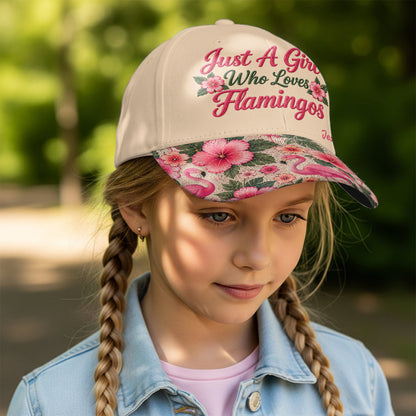 Just A Girl Who Loves Flamingos - Personalized Flamingo Classic Cap