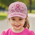 My Oncologist Does My Hair Hat - Personalized Breast Cancer Awareness Classic Cap