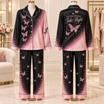 Love Butterfly - Personalized Butterfly Button Down Pajamas