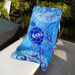 Sea Turtle Beach - Personalized Grandma Quick-dry Beach Towel/ Bath Towel