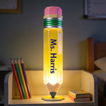 Pencil-Shaped Teacher Gift - Pencil Night Light - Personalized Teacher Acrylic LED Night Light