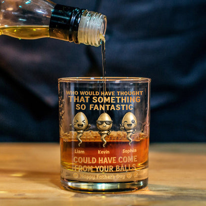 That Something So Fantastic - Personalized Father Whiskey Glass With Gift Box
