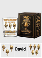 That Something So Fantastic - Personalized Father Whiskey Glass With Gift Box