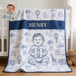 Custom Any Photo, Any Letter - Personalized Kid Blanket