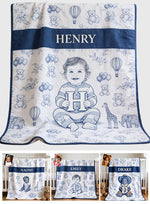Custom Any Photo, Any Letter - Personalized Kid Blanket
