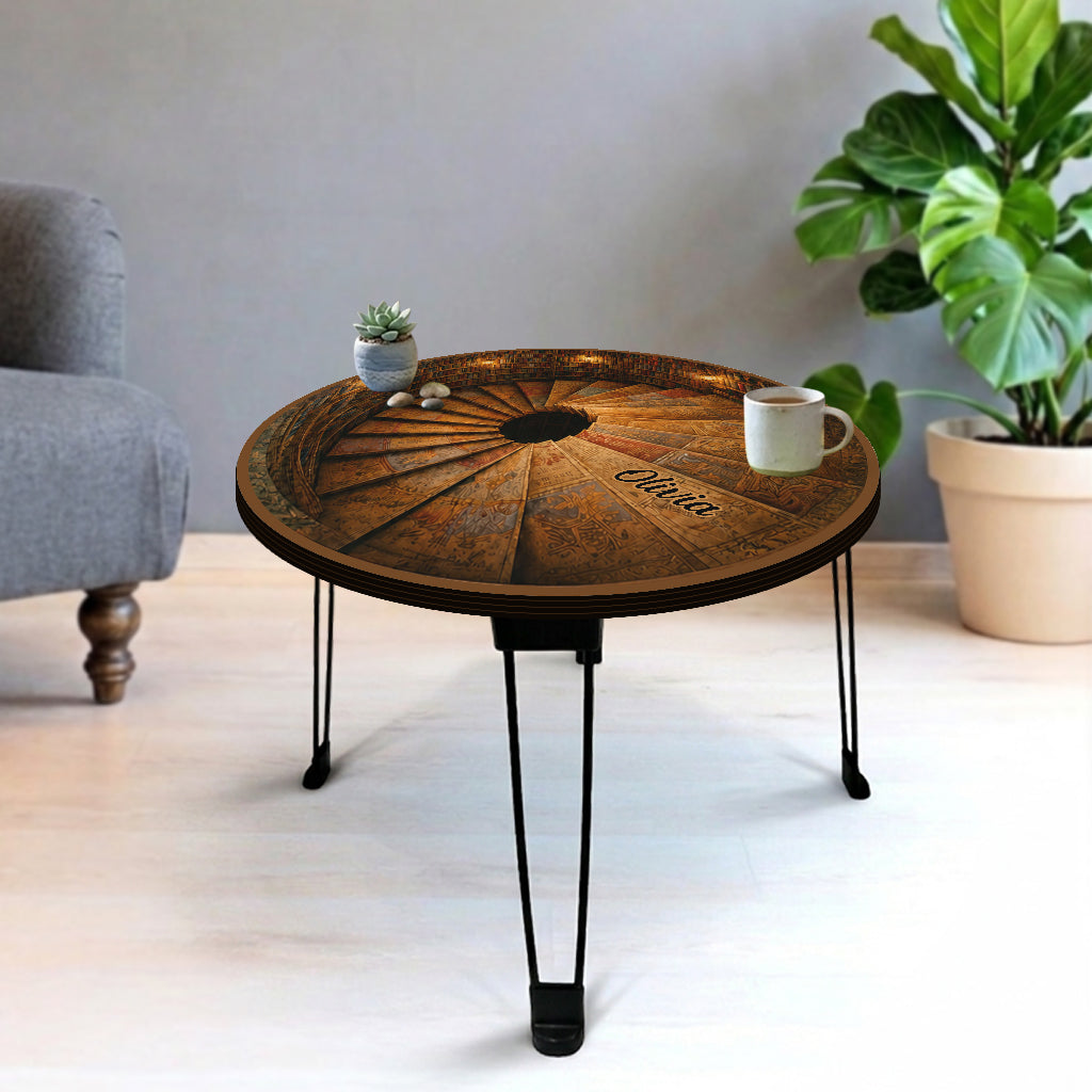 Bookworm Gift Idea - Personalized Book Table Custom Shape