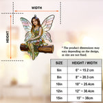 Custom Fairy Garden From Any Photo - Personalized Gardening Window Hanging Suncatcher Ornament