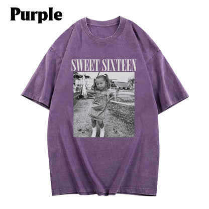 Birthday Gift - Personalized Birthday Washed T-Shirt