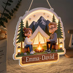 Camping Partners For Life - Personalized Camping LED Light Acrylic Sign