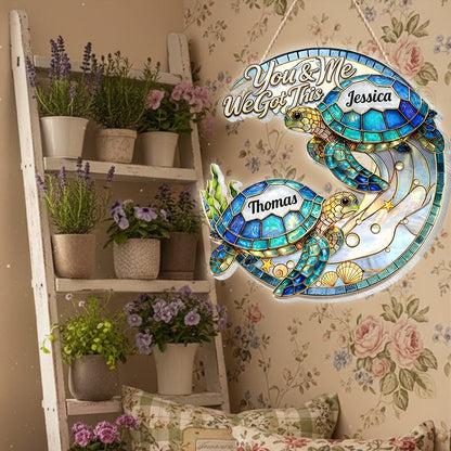 We Got This - Personalized Turtle LED Light Acrylic Sign