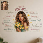 God Said You Are... - Personalized African American Wall Decal