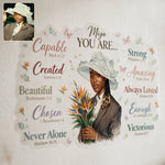 God Said You Are... - Personalized African American Wall Decal