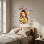 God Said You Are... - Personalized African American Wall Decal