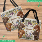 Love Highland Cows - Personalized Highland Cow Tote Bag
