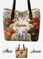 Love Highland Cows - Personalized Highland Cow Tote Bag
