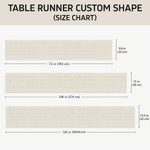 Merry Christmas Our Family - Personalized Football Custom Shape Table Runner