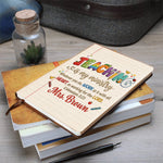 Teaching Is My Ministry - Personalized Teacher Leather Journal
