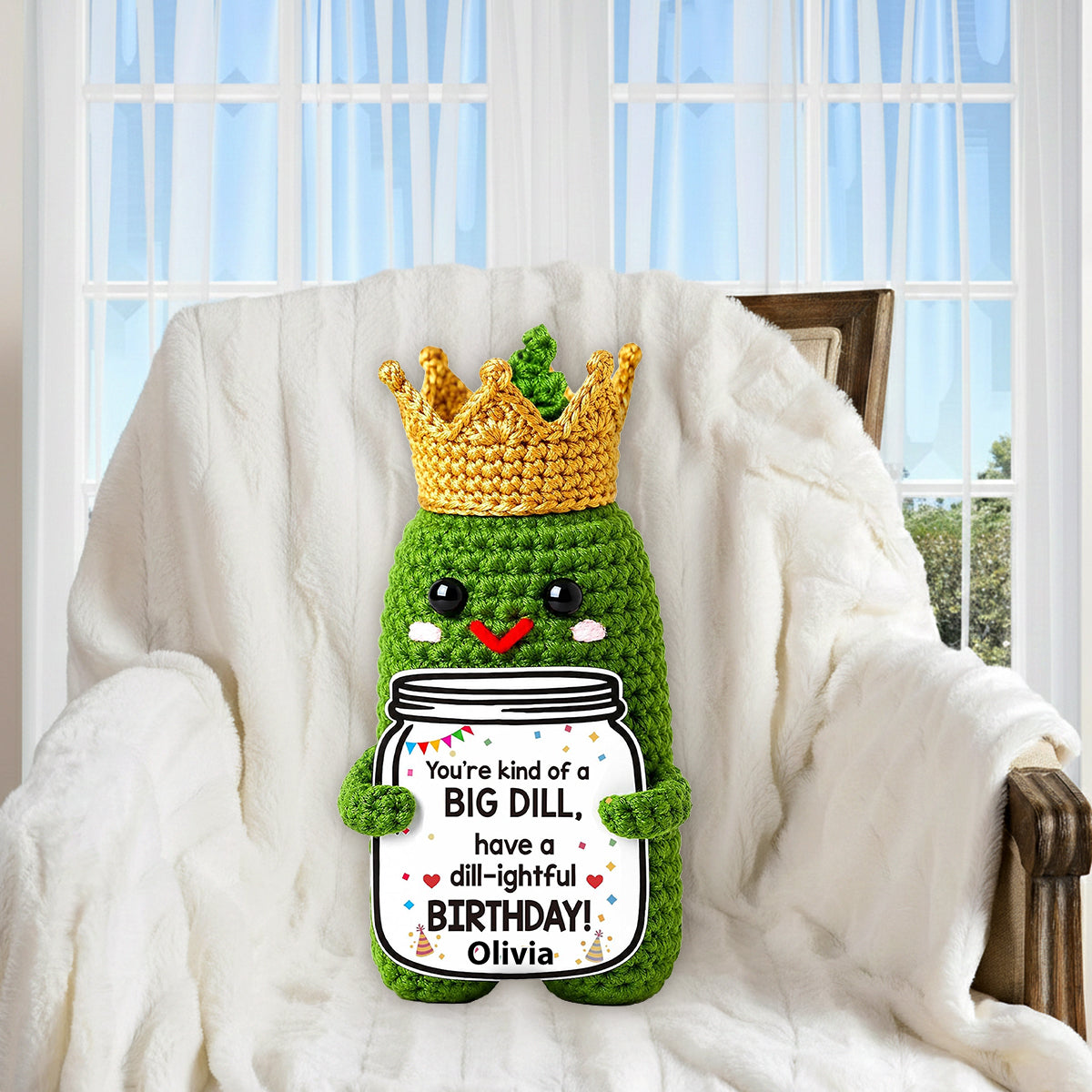 Happy Birthday - Personalized Birthday Premium Faux Fur Pillow