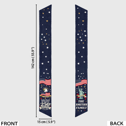 United States Of America 250th Anniversary - Personalized Patriot Decorative Sash/ Ribbon