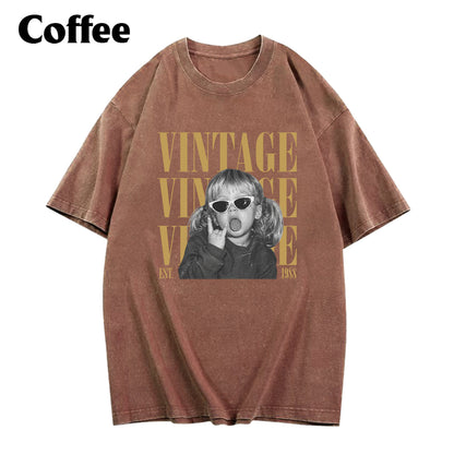 Birthday Gift - Personalized Birthday Washed T-Shirt