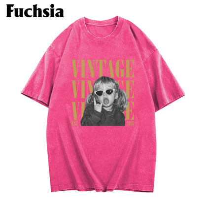 Birthday Gift - Personalized Birthday Washed T-Shirt