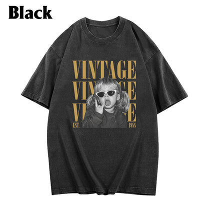 Birthday Gift - Personalized Birthday Washed T-Shirt