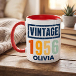 Birthday Gift - Personalized Birthday Accent Mug