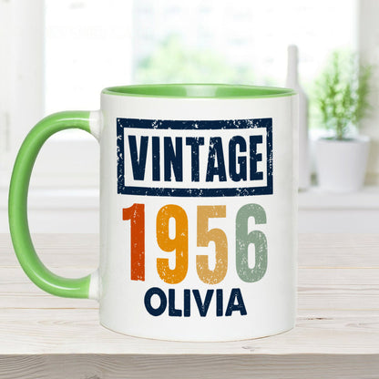 Birthday Gift - Personalized Birthday Accent Mug