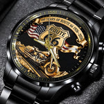 100 Years Of Route Personalized Gifts For Bikers - Personalized Biker Hand Watch