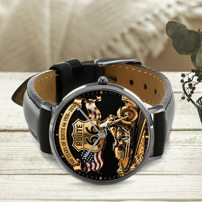 100 Years Of Route Personalized Gifts For Bikers - Personalized Biker Hand Watch