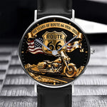 100 Years Of Route Personalized Gifts For Bikers - Personalized Biker Hand Watch