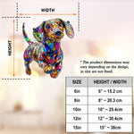 Love Dachshunds - Personalized Dachshund Window Hanging Suncatcher Ornament