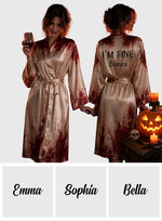 Happy Halloween - Personalized Halloween Satin Robe