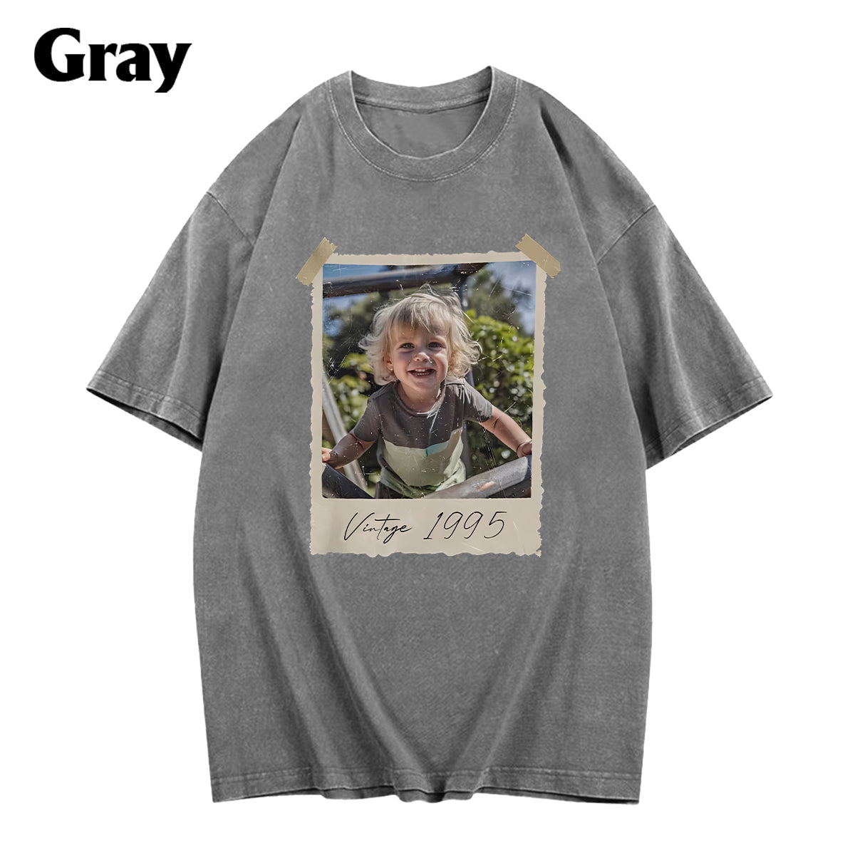 Birthday Gift - Personalized Birthday Washed T-Shirt